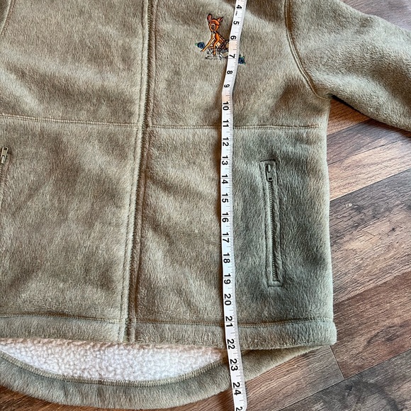 Walt Disney World Vintage Bambi Fleece Zip Sweater- Small - Picture 4 of 8